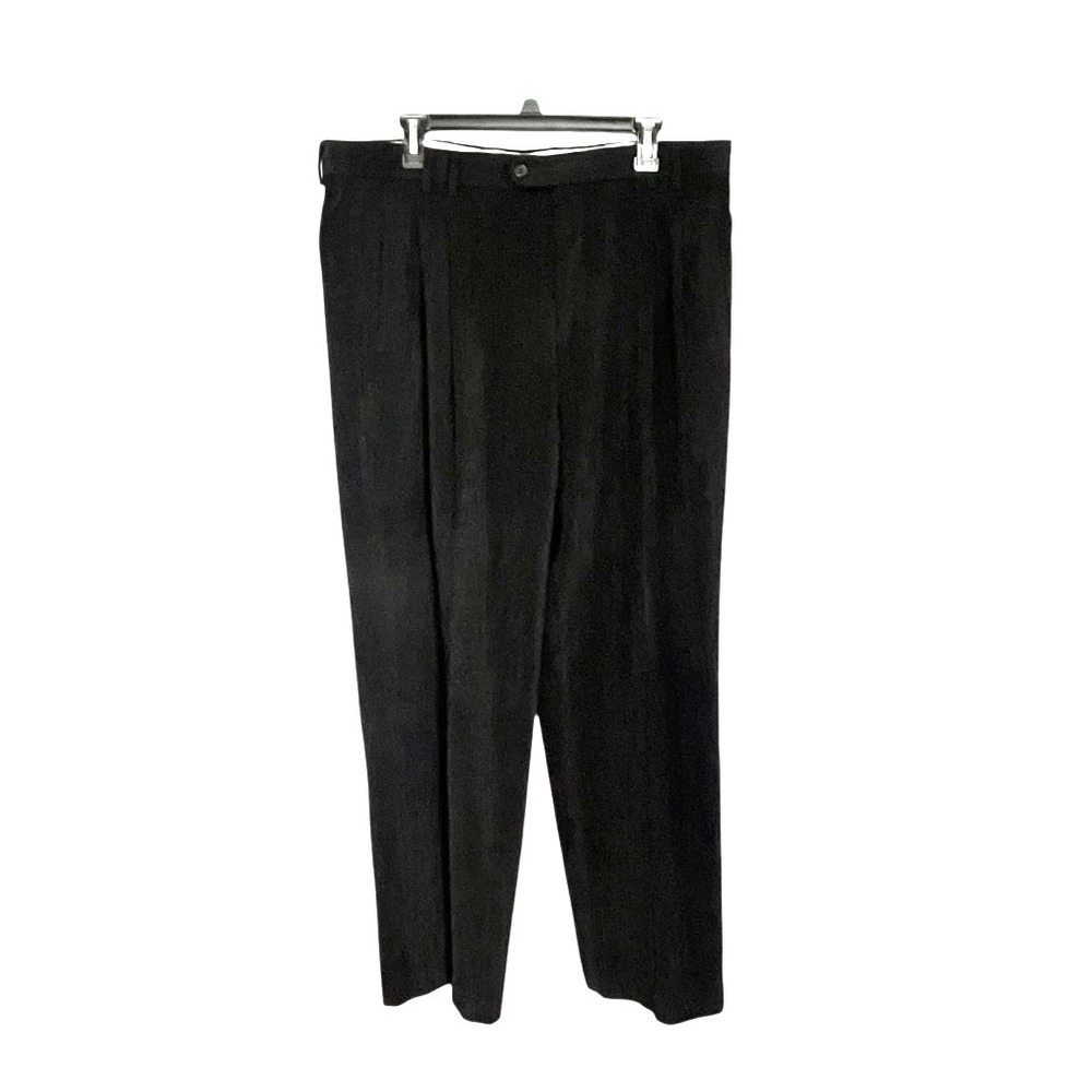 St. Croix Men's Wool Blend Made in‎ Italy Soft Corduroy Black Pants 38x31